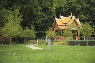 Siamese Temple Sala-Thai II, Asian, Siamese, Thai, pavilion, garden art, spa garden, Bad Homburg,