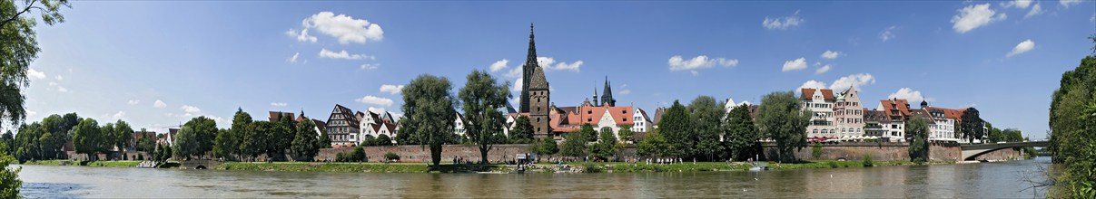 Panorama Ulm Old Town on the Danube Germany