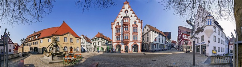 Pfullendorf Market Place Panorama Germany