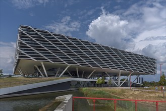 Modern Adidas administration building, Herzogenaurach, Middle Franconia, Bavaria, Germany, Europe