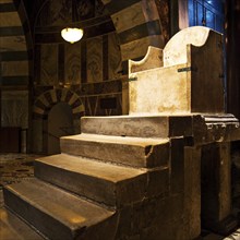 Karlsthron, Aachen Royal Throne, Aachen Cathedral, UNESCO World Heritage Site, Aachen, North