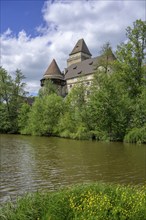 Castle with water-filled moat, Heidenreichstein, Lower Austria, Austria, Europe