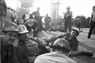 The spontaneous strike, here on 10.9.1969 by the miners of the Minister Stein colliery, was one of