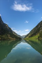 Stilluptal, Stiillup reservoir (1116m), Stillupgrund, Mayrhofen, reservoir lake, alpine mountain