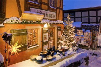 The Christmas market in the old village centre in Dresden Loschwitz, is organised annually by the