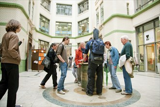 Specks Hof is the oldest surviving shopping arcade in Leipzig. The complex near the Nikolaikirche