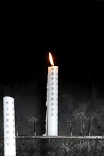 Sacrificial candles with characters, Fushimi Inari Taiha shrine, Fushimi Inari shrine, Kyoto,