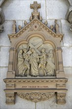 Station of the Way of the Cross of Christ in the Cathédrale Saint-Étienne, Auxerre, Département