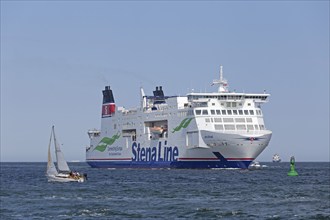 Stena Line Ferry, Baltic Sea, Hanse Sail, Warnemünde, Rostock, Mecklenburg-Vorpommern, Germany,