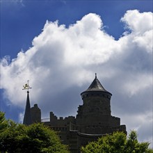 Bergpark Wilhelmshöhe with the artificial ruin Löwenburg, UNESCO World Heritage Site, Kassel,