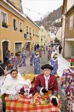 The traditional carnival parade in Bad Schandau marks the end of the boatmen's carnival parades in