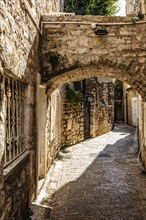 Alleys in the old town centre of Budva, Montenegro, Budva, Montenegro, Europe