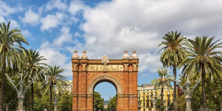 Arc de triomf, in Barcelona, Spain, Europe