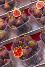 Figs at the Mercato Boquiera in Barcelona, Spain, Europe