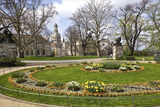 Brühl's Terrace is an architectural ensemble and a tourist attraction in Dresden. It is located in