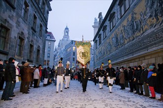 Striezelmarkt, which has been organised since 1434, is the oldest Christmas market in Germany and