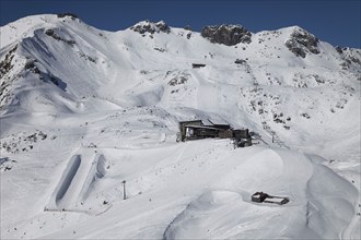 Skiing area Nebelhorn Oberstdorf Germany