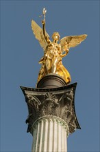 Angel of Peace on Munich's Isarhochufer, image of the Greek goddess Nike, 6 metres high.