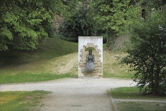 Frau Holle Park with Monument to Brothers Grimm Fairy Tales, Brothers Grimm, Fairy Tale Character,