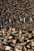 Firewood, logs, split