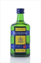 2019, November 5-th, Minsk, Belarus, Karlsbader Becher-Bitter, Becherovka, Europe