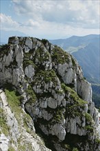 View from the Wendelstein into the surroundings, August, Bavaria, Germany, Europe