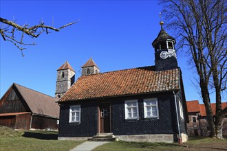 Community hall from Heckengereuth with subsequent slate cladding, building in the Henneberg Open