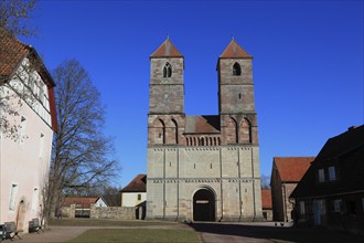 Ruin of the monastery church of St. Mary, Veßra Monastery, Hildburghausen County, Thuringia,