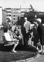 This group of pensioners, seen here on 18 August 1971 in Dortmund, are suffering with their