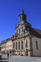 In the city centre of Bayreuth, the Spitalkirche on Maximiliansstrasse, Bayreuth, Upper Franconia,