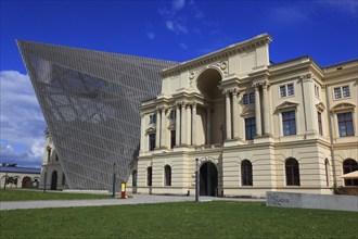 Military History Museum of the German Armed Forces, main arsenal building with wedge, architect