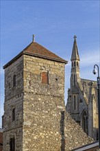 Tower, St Mary Magdalen Church, Canterbury, Kent, England, United Kingdom, Europe