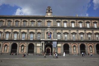 Palazzo Reale, Palace of the Viceroys, in Piazza del Plebescito, Naples, Campania, Italy, Europe