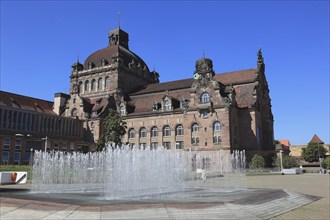 In the old town centre of Nuremberg, the opera house, Middle Franconia, Bavaria, Germany, Europe