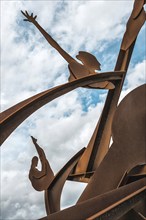 Sculpture for the Olympics, Rust, Sculpture, Sport in Barcelona, Spain, Europe