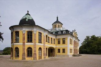 Belvedere Palace is a lavishly designed pleasure palace complex near the city of Weimar. The entire