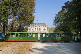 Large garden with park railway