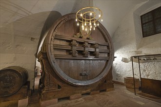 Small barrel, barrel cellar, barrel building, Heidelberg Castle, Baden-Württemberg, Germany, Europe