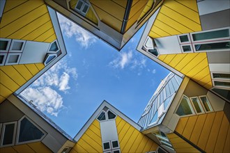 ROTTERDAM, NETHERLANDS, MAY 11, 2017: Cube houses, innovative cube-shaped houses designed by