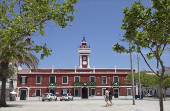 Police station at Placa de S'Esplanada, Es Castell, Mao, Mahon, Menorca, Spain, Europe