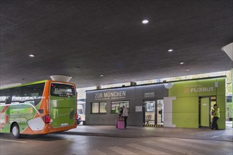 Waiting area, ZOB Central Bus Station, Munich, Bavaria