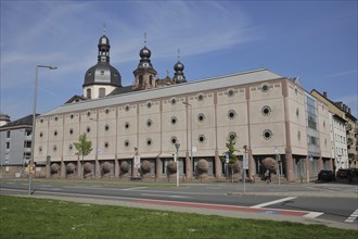 University Library and Jesuit Church, Mannheim, Hesse, Germany, Europe