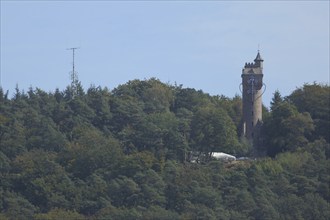 View of Kaiser Wilhelm Tower or Spiegelslust Tower, Spiegelslust, Marburg, Hesse, Germany, Europe