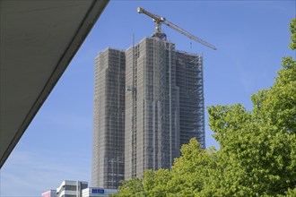 Construction site Überlin residential building, Steglitzer Kreisel, Schlossstraße, Steglitz,