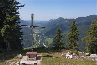 View from the summit of Feichtenstein towards Hintersee, Osterhorngruppe, Salzkammergut, Land