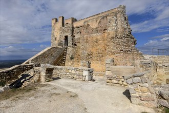 Ruins of the Castillo de Xivert, originally a Muslim fortress from the 11th century, near Alcalà de