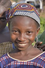 Portrait of a girl in Waiima, Kono District, Sierra Leone, Africa