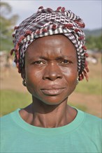 Portrait of a woman in Waiima, Kono District, Sierra Leone, Africa