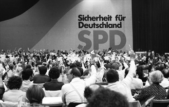 Election Party Congress of the SPD on 09.06.1980 in Essen, Germany, Europe