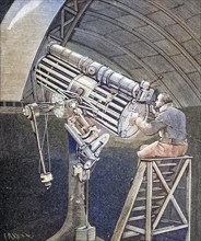 Photographic image of the comet taken in 1881 at the Hastings Observatory by Professor Henry